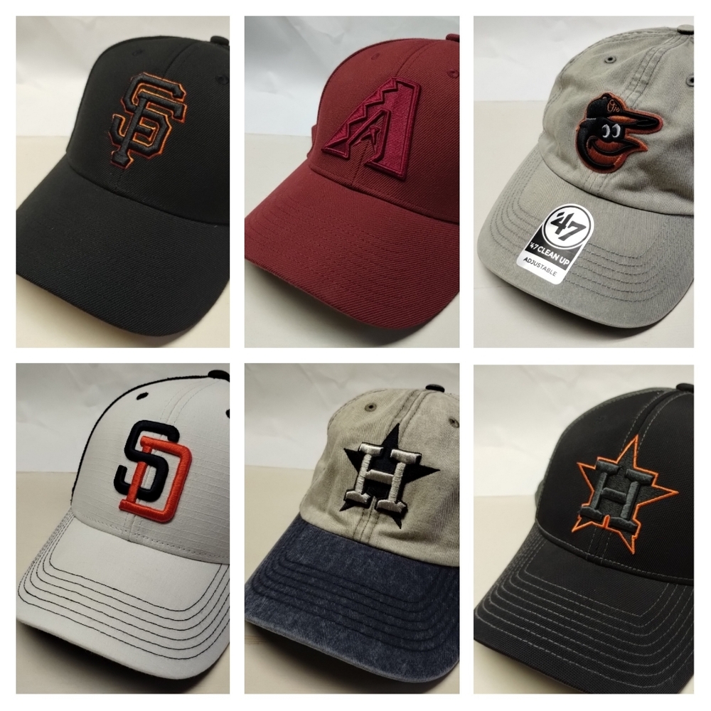 MLB Baseball Caps by '47 Giants Diamondbacks Orioles Padres Astros